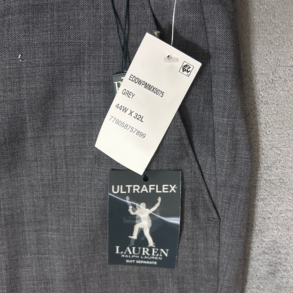 NWT Lauren Ralph Lauren Edgewood Dress Grey Pants Mens 44x32 UltraFlex Wool - Picture 4 of 12